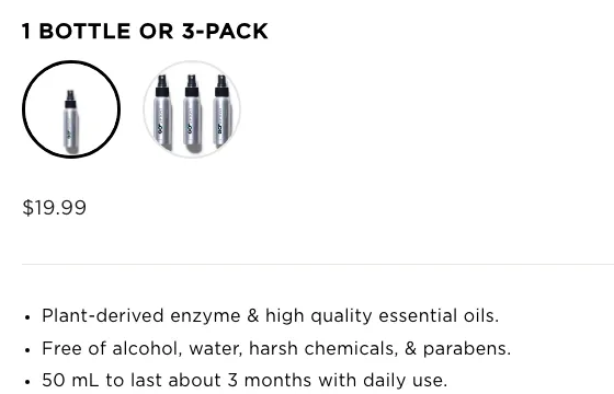 One bottle or three